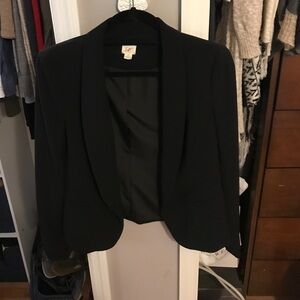 LOFT Black Crepe Blazer